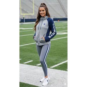 Women's Dallas Cowboys Fanatics Blind Side Lightweight Full-Zip Hoodie Sz L NFL